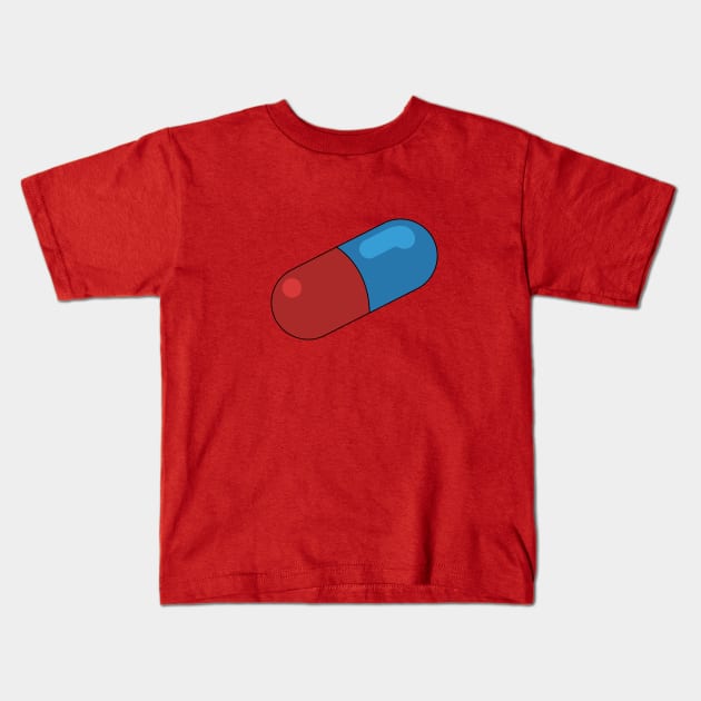 Akira pill Kids T-Shirt by Lucile